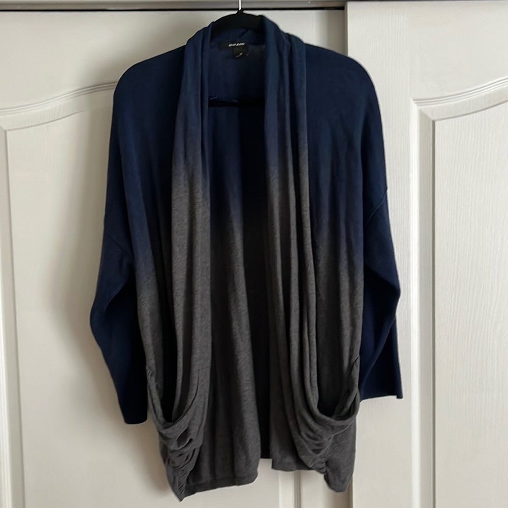 DKNY Jeans Ombré Open Front Sweater 2X